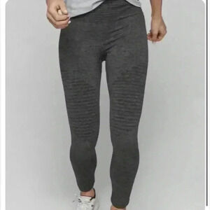Athleta Seamless Charcoal Gray Compression Leggings
